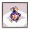 Stupell Industries Rainbow Haired Taylor Framed Floater Canvas Wall Art Design by Birch&Ink